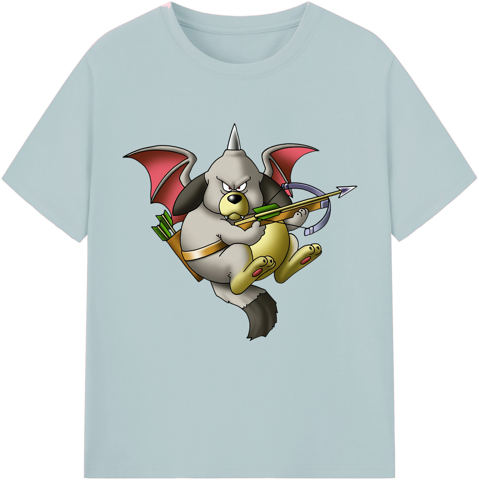 （画像用） ドラゴンクエスト Doragon Kuesuto Dragon Quest 綿100％半袖Tシャツ（フロントプリント）